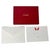 White Cartier Red Chinese Dragons Card and Envelope Set in Luxury Box Desk Stationery For Sale - Image 8 of 9