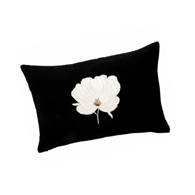 Bring opulence and charm to your living space with the Chouchou Touch Lotus Silk Velvet Throw Pillow. Featuring intricate...