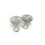 1990s 1990s Pair of John Hardy Estate Clip on Earrings Silver 18k Yellow Gold For Sale - Image 5 of 9