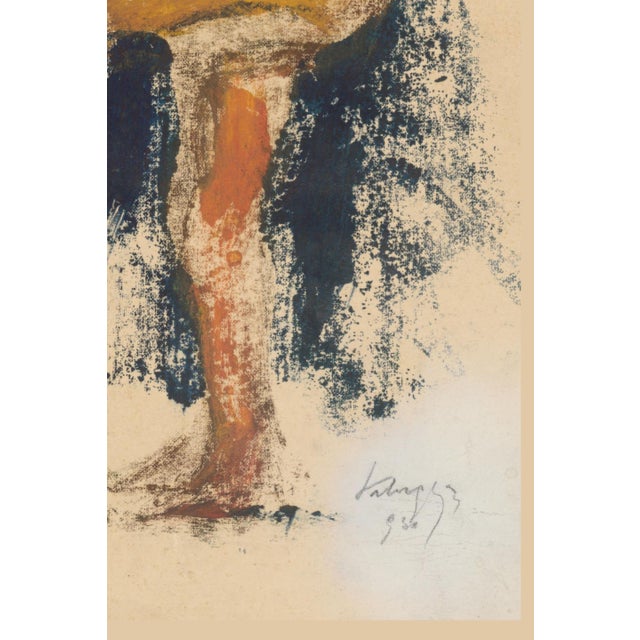 1930 Vintage Abstract Nude Figure Art Print by Zolo Palugyay - 12" X 18" For Sale - Image 9 of 10