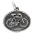 James Avery Retired 925 Sterling Silver Bicycle Oval Charm For Sale