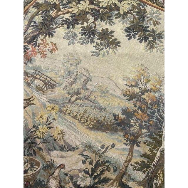 Vintage French Jacquard Tapestry with Autumn-Winter Motif in the style of Aubusson, 1970s For Sale - Image 10 of 18
