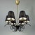 Black Cast Iron and Brass Chandelier, France, 1950s For Sale - Image 4 of 17