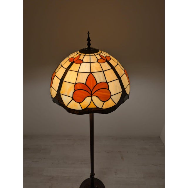 Tiffany Stained Glass Floor Lamp For Sale - Image 17 of 18
