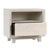 Contemporary White Bevel Wood Nightstand For Sale - Image 3 of 9