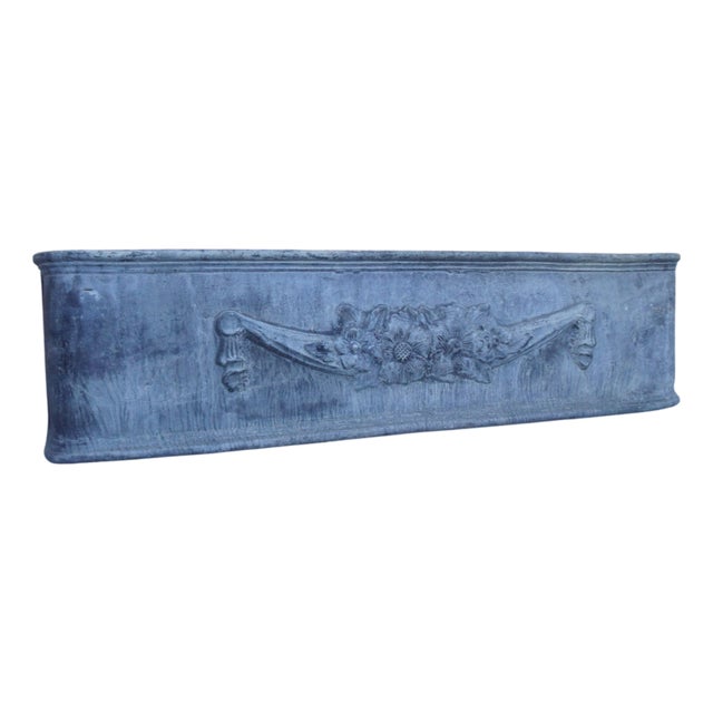 Cast Lead Flower Box, 1980s For Sale
