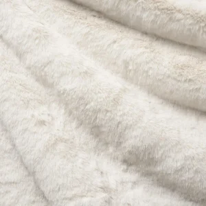 Schumacher Timberline Faux Fur Fabric In Ivory