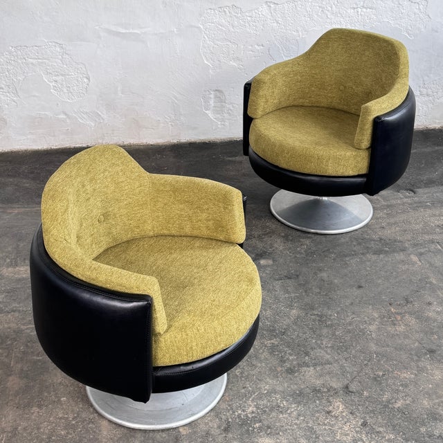 Hungarian Space Age Swivel Chairs, 1960s, Set of 2 For Sale - Image 11 of 13