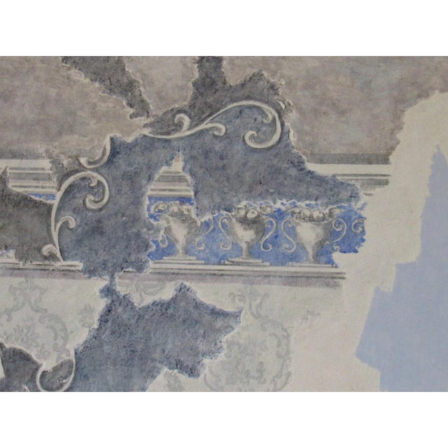 1980s Figurative Faux Stucco Painting by Novello For Sale - Image 4 of 8