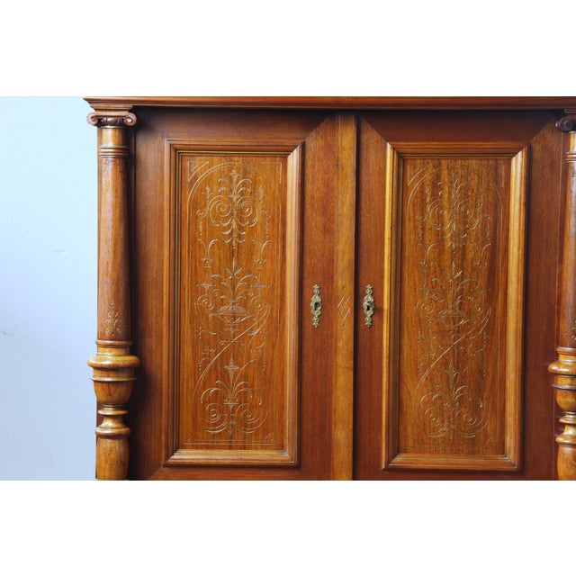 Antique Danish Cabinet in Mahogany, 1890s For Sale - Image 3 of 15