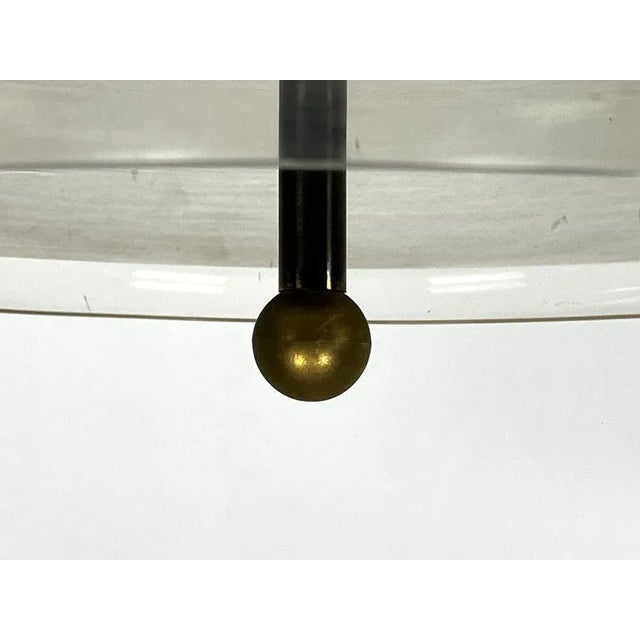 1960s Vintage Brass and Acrylic Ceiling Light by Goffredo Reggiani, Italy, 1960s For Sale - Image 5 of 11