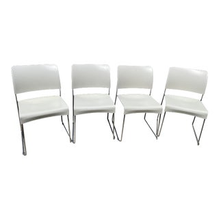 Vitra Jasper Morrison Designed Stacking Dining Chairs - Set of 4 For Sale