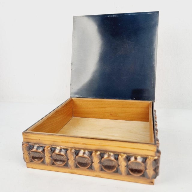 Vintage Industrial Copper Cigar Box, 1960s For Sale - Image 6 of 10