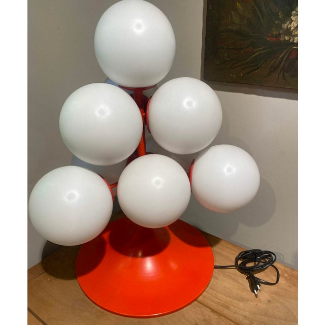 Space Age Tulip 10-Sphere Lamp, 1960 For Sale - Image 4 of 4
