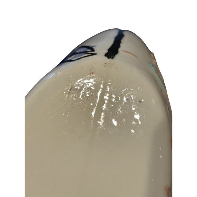 Late 20th Century MCM Abstract Face Vase – Contemporary Studio Art Ceramic Sculpture With Sculptural Cutout, Picasso-Inspired Design For Sale - Image 10 of 10