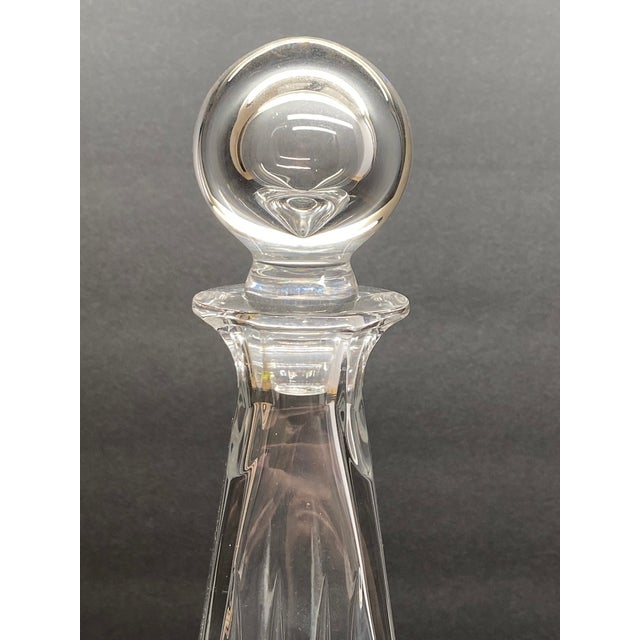 Late 20th Century 1980s Tiffany & Co. "Frank Lloyd Wright" Crystal Decanter Architectural Glass Design For Sale - Image 5 of 17