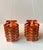 Metal Orange Geometric Octave Pendant Lamps from Niels Esmann & H. C. Jensen, 1960s, Set of 2 For Sale - Image 7 of 11
