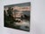 1960s Vintage Tonalist Riverside Landscape Oil Painting on Canvas For Sale - Image 5 of 9