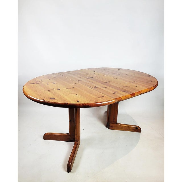 Vintage Danish Extendable Table in Pine, 1970s For Sale - Image 4 of 15