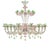 Venetian Floral Cà Rezzonico Murano Glass Chandelier with Silver Leaf by Simoeng For Sale - Image 6 of 6