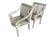 Wood Vintage Weathered Hardwood Scroll Arm Garden Chairs With Natural Patina, a Pair For Sale - Image 7 of 12