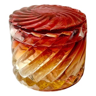 1900s Baccarat Style Powder Box For Sale