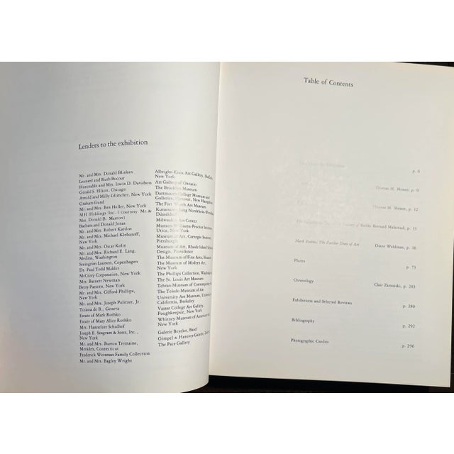 Modern 1970s Rothko a Retrospect Guggenheim Book For Sale - Image 3 of 9