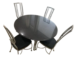 Contemporary Granite Dinette Set of 6