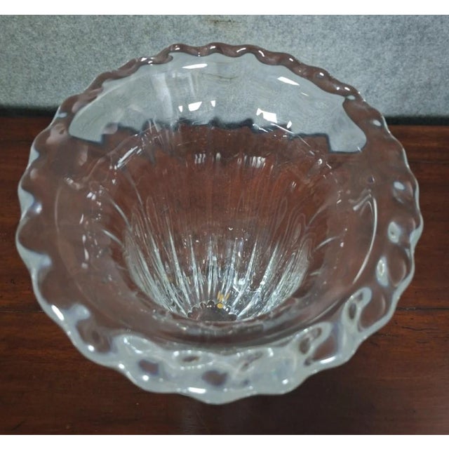 Glass Large Crystal Vase from Daum, France For Sale - Image 7 of 9