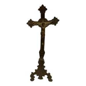 Antique Crucifix Religious Jesus on the Cross Ornate