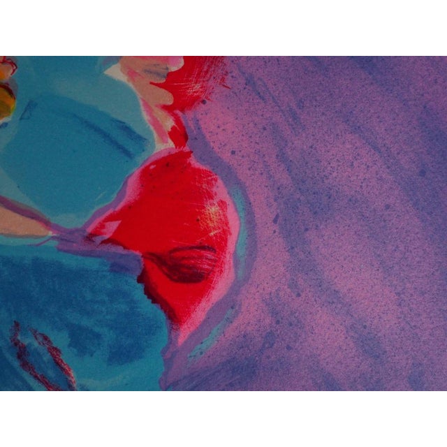 Claude Hemeret, Bouquet multicolore, Lithograph For Sale - Image 8 of 10