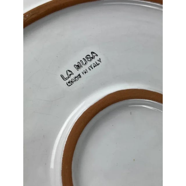 Red Glazed Ceramic Plates from La Musa, Italy, 1980s, Set of 4 For Sale - Image 8 of 9