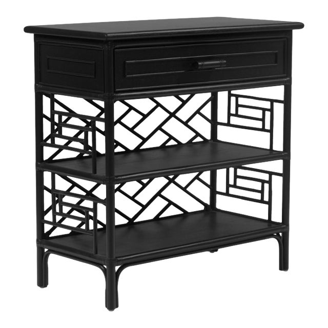 Chippendale End Table - Black For Sale