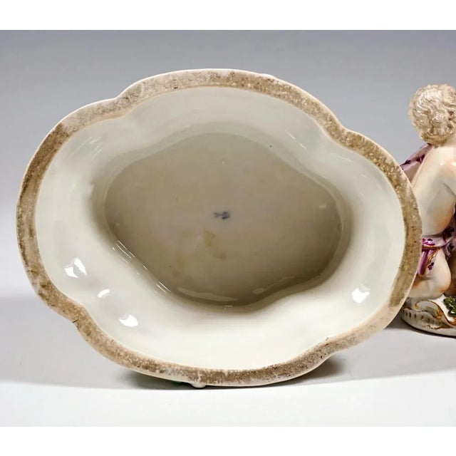 Early Meissen Cupid Group Allegory of Spring with Additional Base, 1755 For Sale - Image 10 of 11