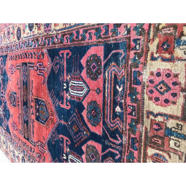 Vintage Wool Kurdish Rug For Sale - Image 10 of 15