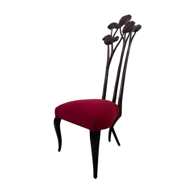 Christopher Guy Le Jardin Carved Floral Mahogany Dining Chairs, Set of 4 For Sale - Image 10 of 18