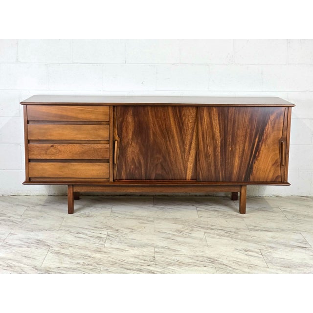 1950s 1950s Danish Modern Credenza in the Manner of Gunni Omann For Sale - Image 5 of 12