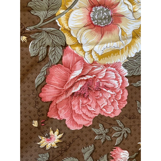 Vintage 1980s Floral Chintz Fabric For Sale - Image 10 of 13