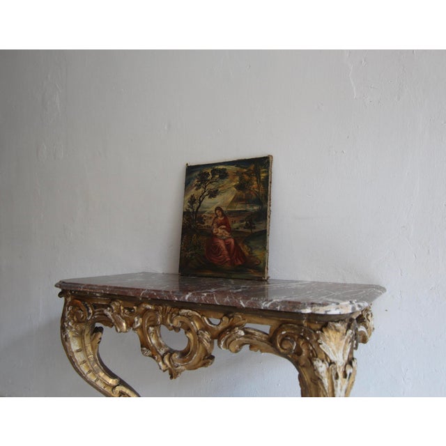 1920s Anton Rausch, Madonna with Child, 1920s-1940s, Oil on Canvas For Sale - Image 5 of 18