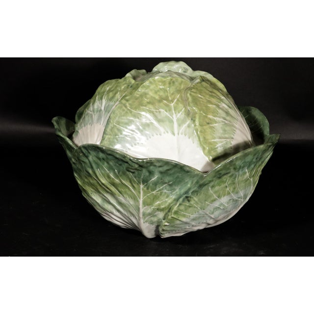 Botanical Illusion: Important Strasbourg Faience Cabbage Tureen & Cover, Mid-18th Century Origin: Strasbourg, France |...