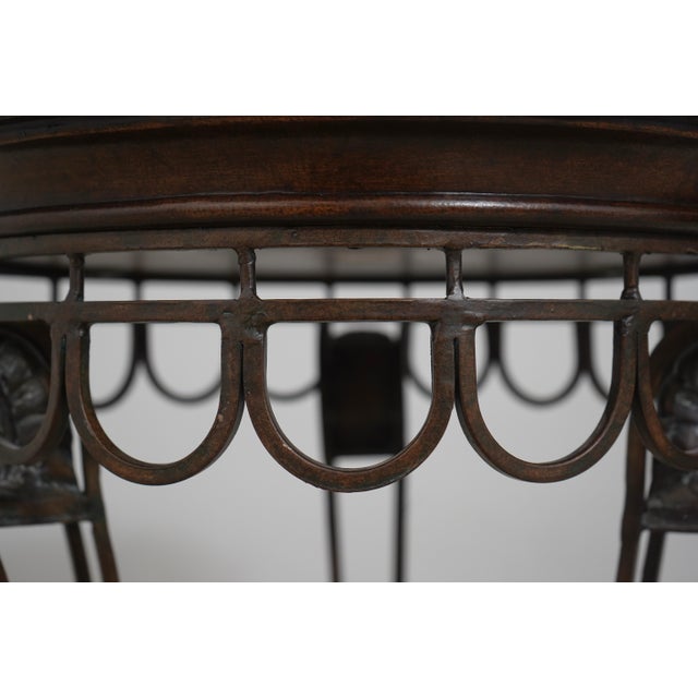 Maitland Smith Attributed Neoclassical Bronze Lamp Table For Sale - Image 12 of 14