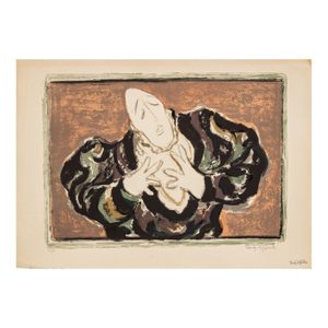 Manfred Schwartz Great Medrano Clown Lithograph