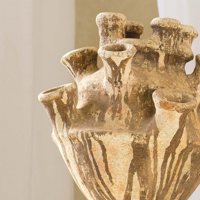 2020s Unglazed Tamegroute Clay Sculptural Vessel – Morocco For Sale - Image 5 of 6