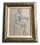 Original Vintage Academy Style Male Nude Charcoal Study Drawing Frame For Sale