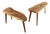 Mid Century Modern Monkey Pod Wood Slab Coffee End Tables - a Pair For Sale