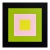 Contemporary Abstract Acrylic on Stretched Canvas "Colour Orb 17" by Brent Hallard For Sale