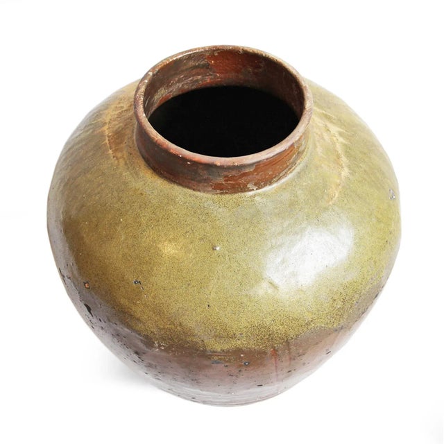 Chinese Vintage Hebei Rustic Asian Ceramic Urn For Sale - Image 3 of 3