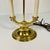 French Mid-Century French Regency Neoclassical Bouilette Table Lamp & Reptile Embossed Black Shade For Sale - Image 3 of 15