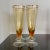 Super cool set of 4 large pilsner glasses with major MCM vibes. These Italian Hand-Blown glasses are an amber ombre,...