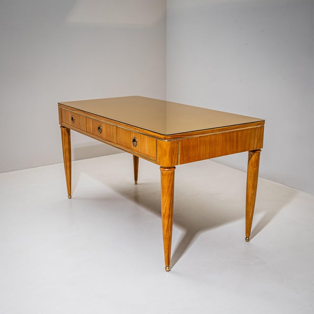 Art Deco Desk, Probably Italy, 1940s For Sale - Image 4 of 11